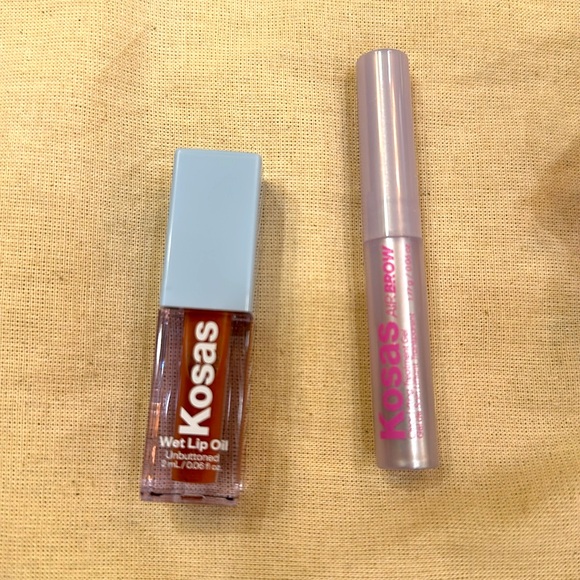 NWT💕KOSAS WET LIP OIL GLOSS AND AIR BROW CLEAR LIFTING TREATMENT GEL - Picture 2 of 5
